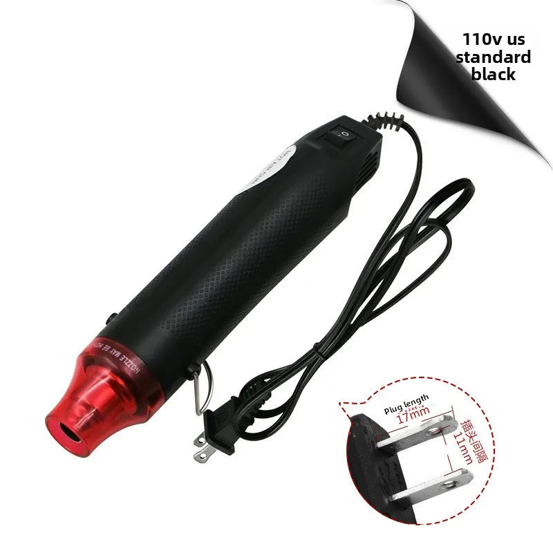 Mini Heat Gun 220V Portable Hot Air Tool for Embossing Shrink Film Label Removal Phone Case Repair and DIY Crafting