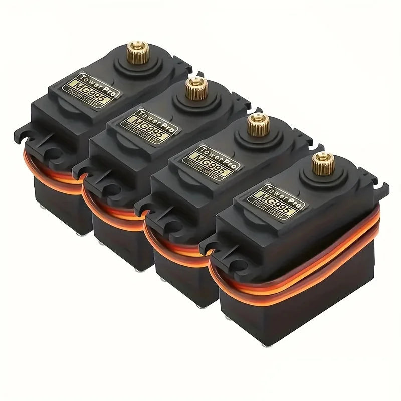 MG995 55g High-Speed 180-Degree Micro Servo Motor with Metal Gear - Ideal for RC Robot, Helicopter, Car, and Boat Control - Fast