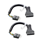 Motherboard USB 3.0 19-Pin To USB 2.0 9-Pin Adapter 9Pin to 19Pin Header 480Mbps Data Transmission Cable for Desktop Front Panel