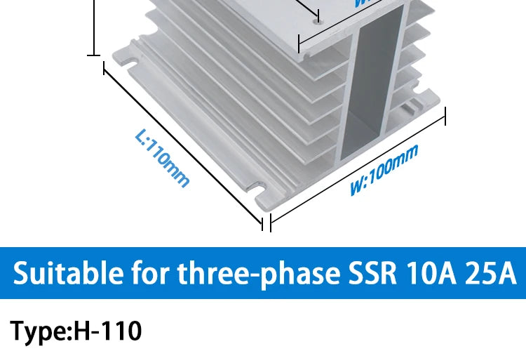LCTC Radiator With Fan For Three Phase Solid State Relay SSR Heat Sink 100A 120A 3-phase Relay DC 48V Y-150