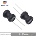 10PCS 6*8 8*10 9*12mm DIP inductor 2.2/3.3/4.7/10/15/22/33/47/68/100/150/220/330/470/680uH 1/1.5/2.2/3.3/4.7/10/20/30/100mH