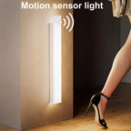 Motion Sensor Bar Light Type C Rechargeable Light LED Magnetic Attraction Night Light for Kitchen Bedside Wardrobe Bookcase