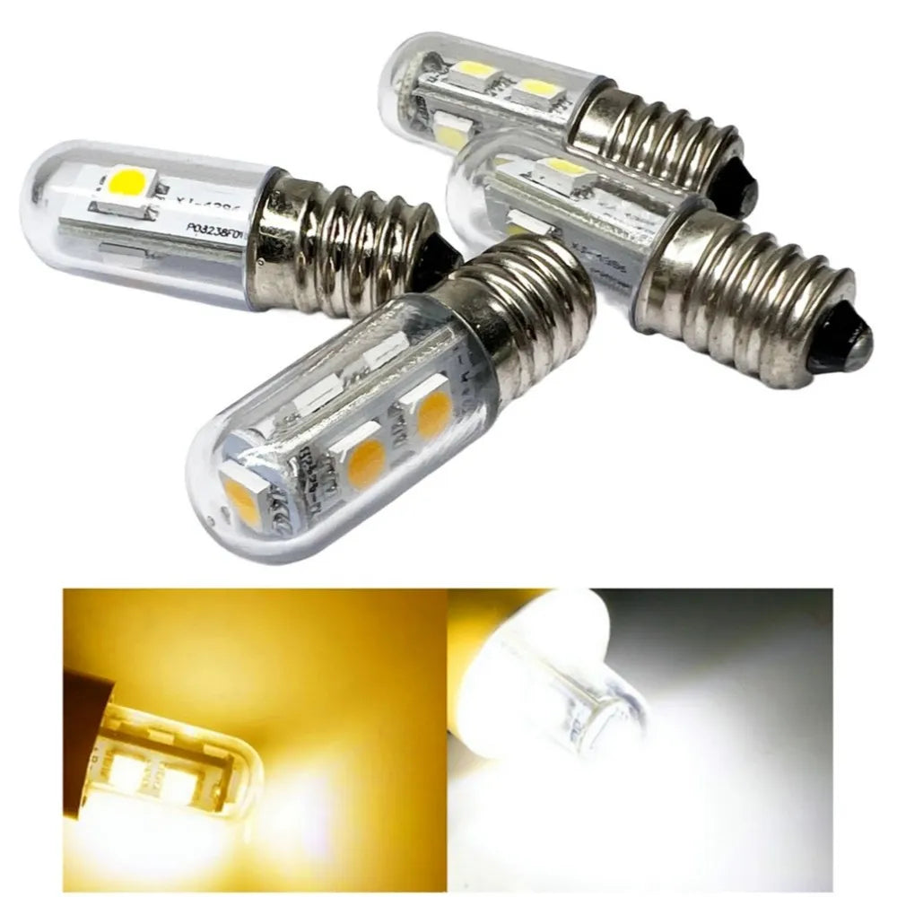 Mini E14 LED Fridge Light Bulb SMD5050 0.5W 1W Fridge Microwave Ovens Range Hood Night Table Sewing Machine Lamp Lampada LED