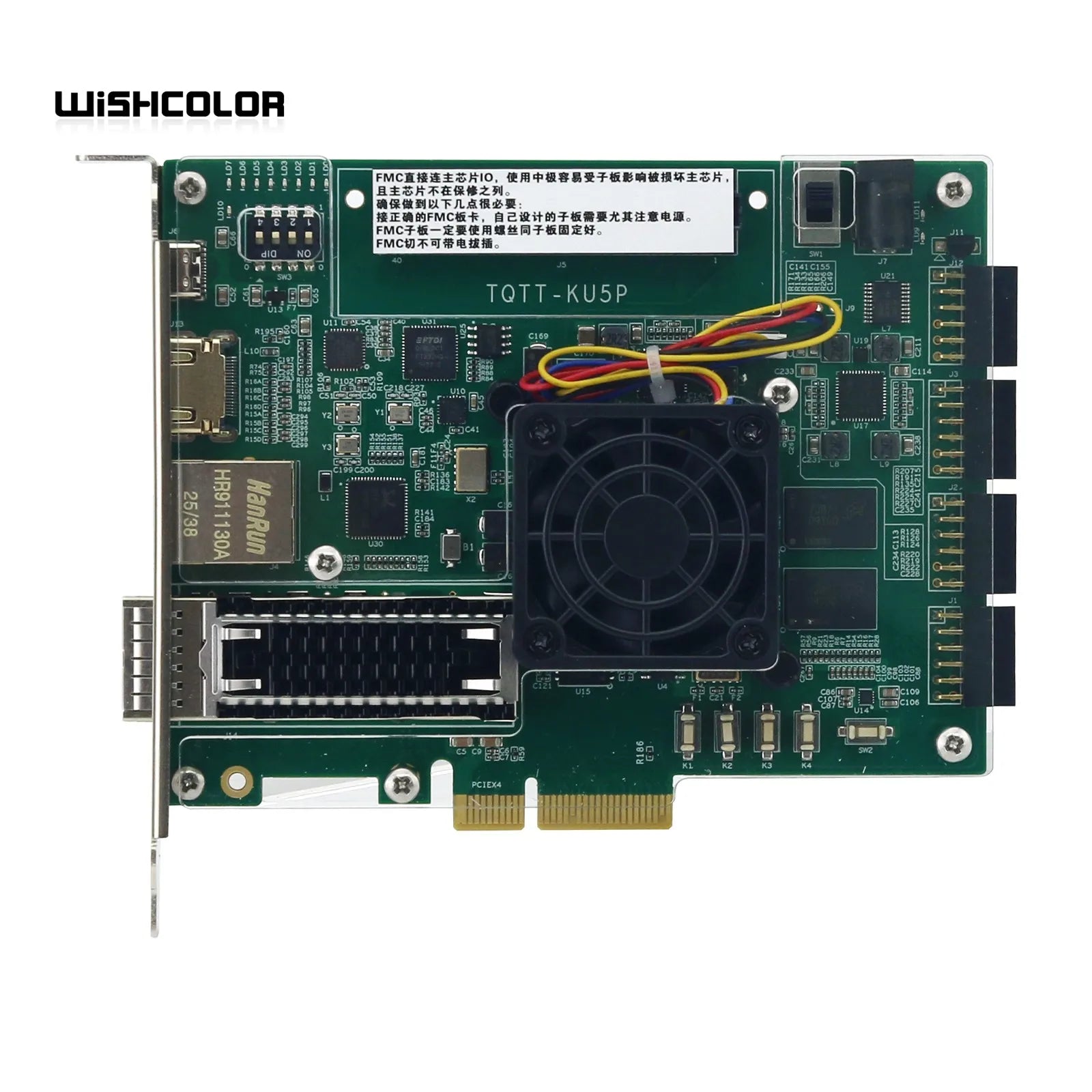 HamGeek XCKU5P Development Board + AD9361 RF Module FMCPCIE3.0 HDMI-compatible 100G Gigabit Ethernet for FPGA Development