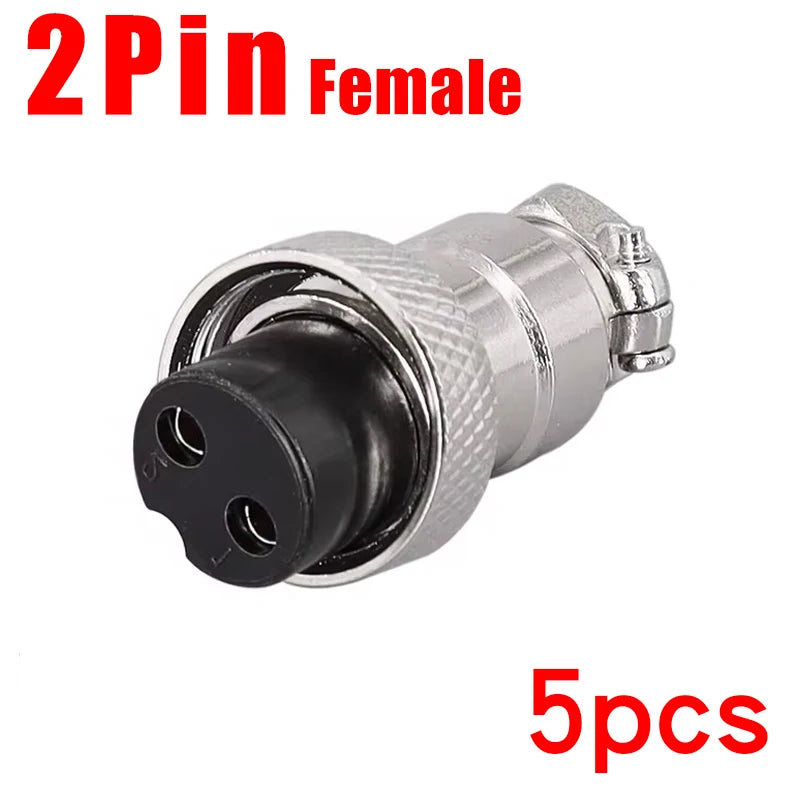 Aviation Plug GX12 GX16 GX20 Butt Soldering Socket 2/3/4/5/6/7/8/9/10Pin Wire Docking Connectors