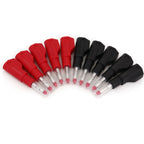 10Pcs 4mm Male Banana Plug Retractable Tube Stackable Solder Connector