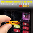 120 Pcs 2A 3A 5A 7.5A 10A 15A 20A 25A 30A 35A Mini Blade Fuse with Fuse Puller and Clear Storage Box for SUV Truck Boat