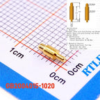 10pcs Spring-Loaded Connector through Hole PCB Height 3 4 5 6 7 8 9 to 20.5 mm Spring Header Pogo Pins 12V 2A Gold Plated