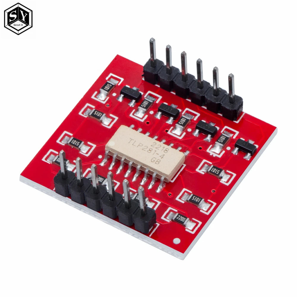 TLP281 4 CH 4-Channel Opto-isolator IC Module For Arduino Expansion Board High And Low Level Optocoupler Isolation 4 Channel