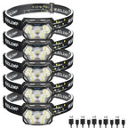 9 Led Strong Light Headlamp USB Rechageable Motion Sensor Headlight Portable Fishing Camping Outdoor Head Lamp 1200mah