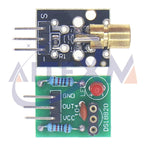 KY-008 650nm Laser Sensor Module Laser Transmitter Module Non-Modulator Tube Laser Receiver Module Kit For Arduino YANXD