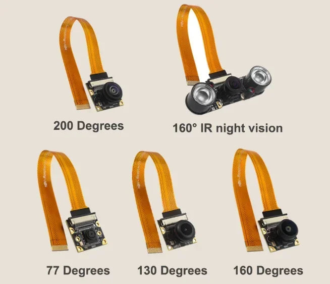 Raspberry Pi 5 8MP Infrared Night Vision Camera - IMX219 Sensor CSI Camera Module with Low-Light Vision