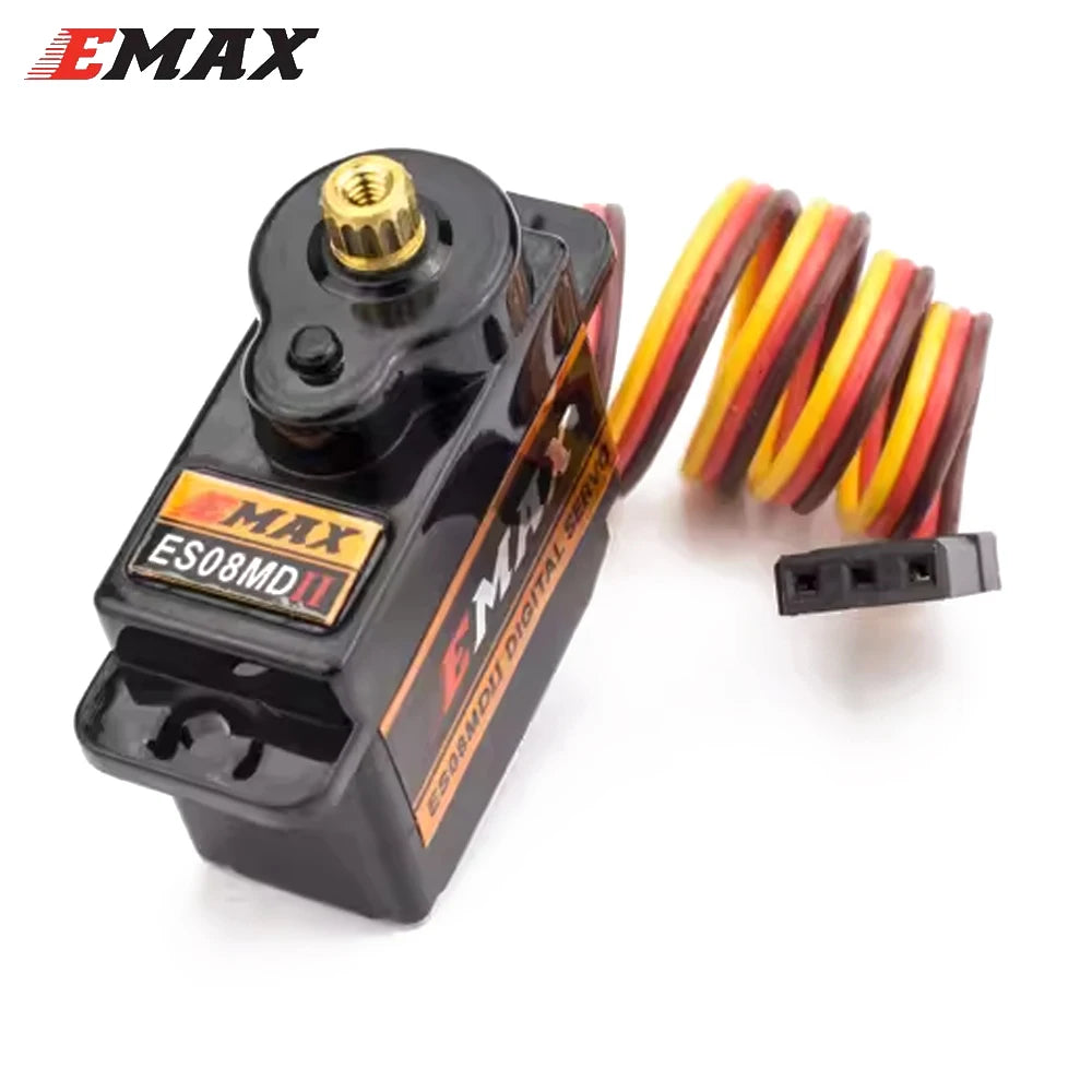 EMAX ES08MDII 13g Metal Gear Mini Digital Servo 4V to 6V 2kg Futaba JR Plug for RC Airplane Helicopter Fixed Wing