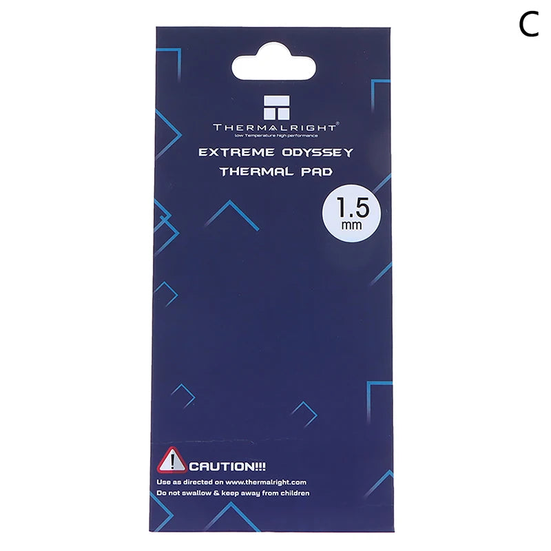 【C】Thermalright Non-Conductive GPU Water Cooling Thermal Pad 12.8W/mk Thickness Options 0.5mm to 3.0mm for Card Mat