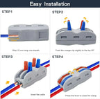 1 In Multiple Out Push-in Electrical Wire Connector Terminal Block Universal Fast Wiring Cable Connectors For Cable Connection