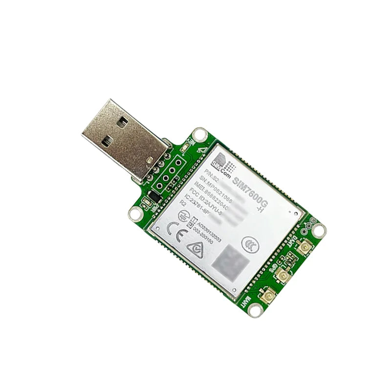 SIMcom SIM7600G-H Global Band Dongle SIM7600E-H USB Dongle Europe Band Modem with Antenna 4G LTE CAT4 Module GNSS Breakout Kit