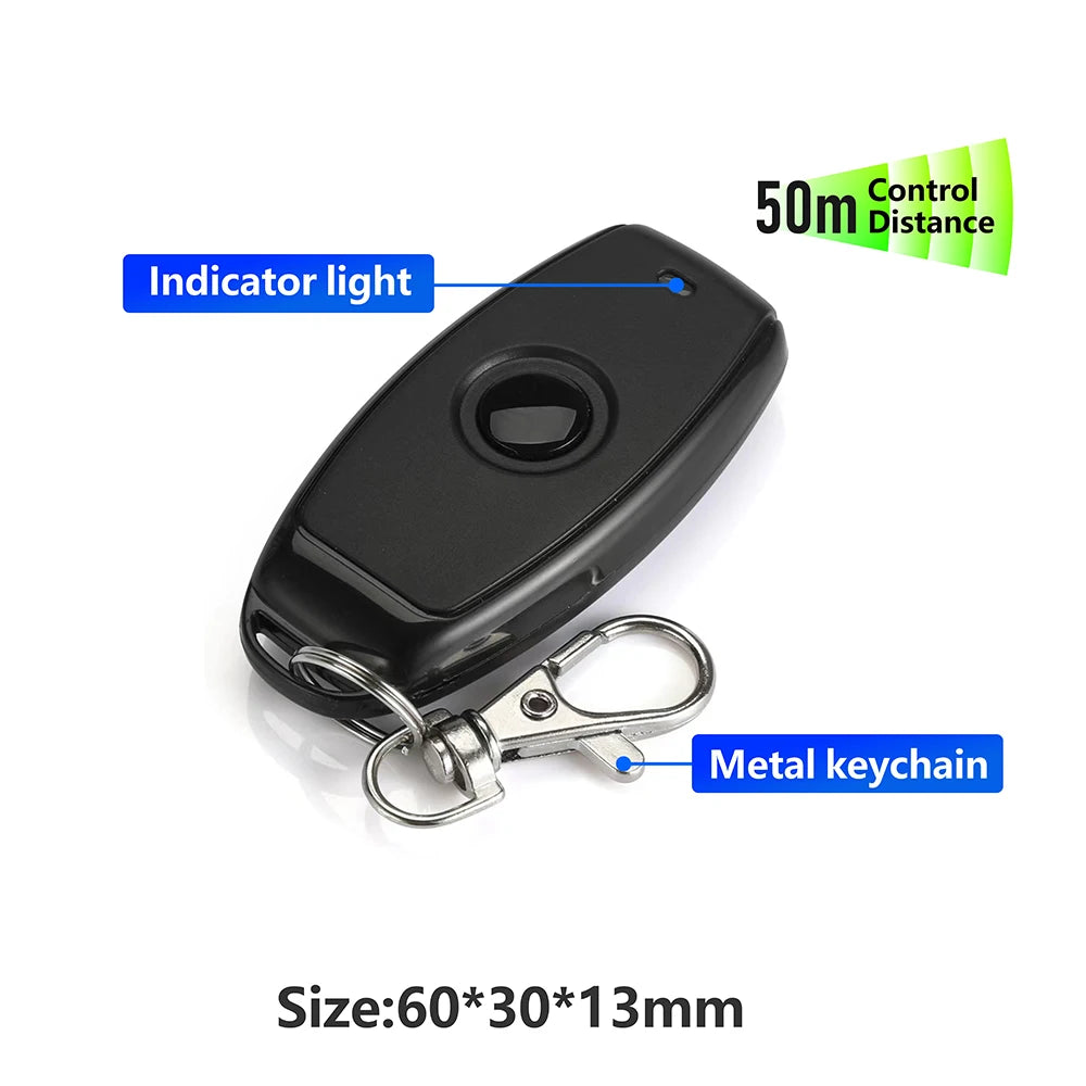 433Mhz Wireless Remote Control Switch DC 6V 12V 24V 30V 36V 10A Mini RF Relay Receiver,50m Transmitter for Pumps Light LED Fan