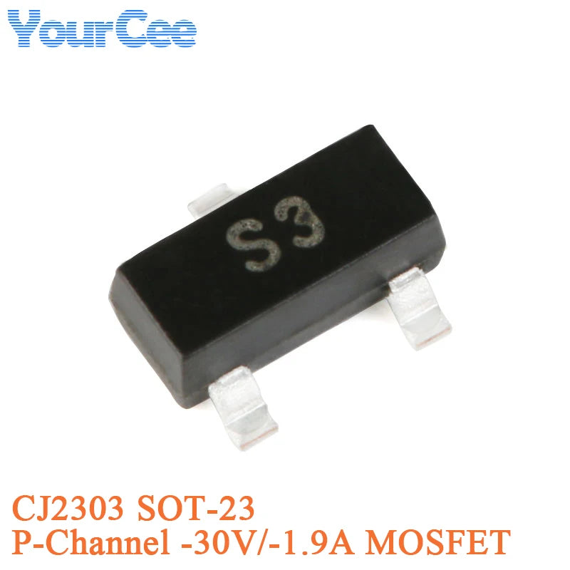 50pcs CJ3401A R1A CJ3401 R1 CJ3407 3407 CJ2307 S7 CJ2303 S3 CJ2321 S21 CJ2301 S1 CJ2305 S5 SOT-23 P-channel SMD MOSFET BSS84