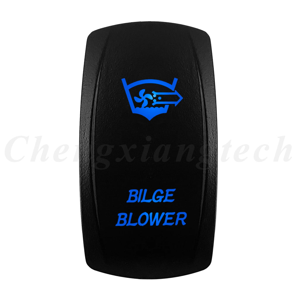 12V 20A Blue Led Car Boat Laser Rocker Switch ON OFF, (ON) OFF, ON OFF ON, (ON) OFF ON, (ON) OFF (ON) Waterproof
