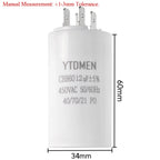 AC 450V CBB60 Dual Insert Motor Starting Capacitor 4pin 4UF-60UF Replacement Motor Run Capacitors For Air Compressor Water Pump