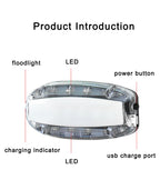 Blue Red Yellow Red Green Color LED Flashing Shoulder Lamp Light Alarm Patrol Warning