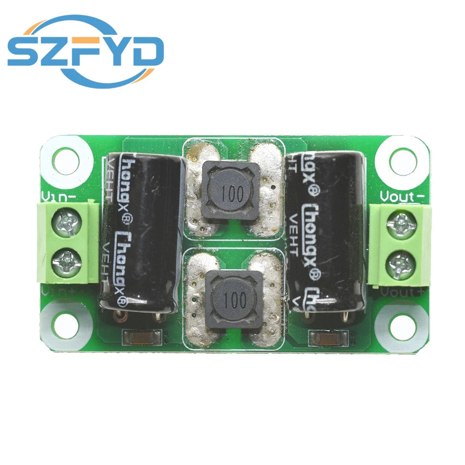0-25V/0-50V 2A/3A/4A DC Power Filter Board  Class D Power Amplifier Module Interference Suppression Board EMI Suppression