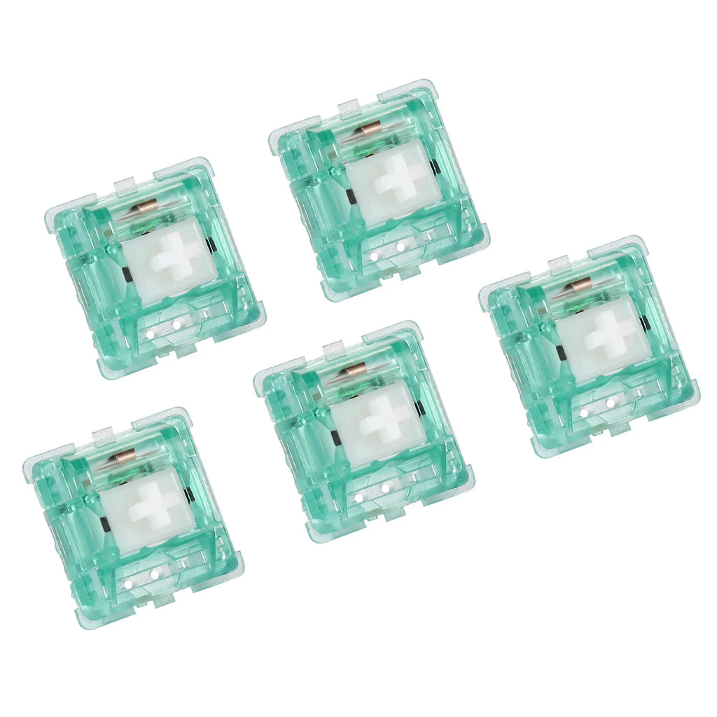DUROCK T1 Silent Shrimp Tactile Switch 67g, 5-Pin Pre-Lubed Silent Switches, Quiet Tactile Switch for MX Mechanical Keyboard