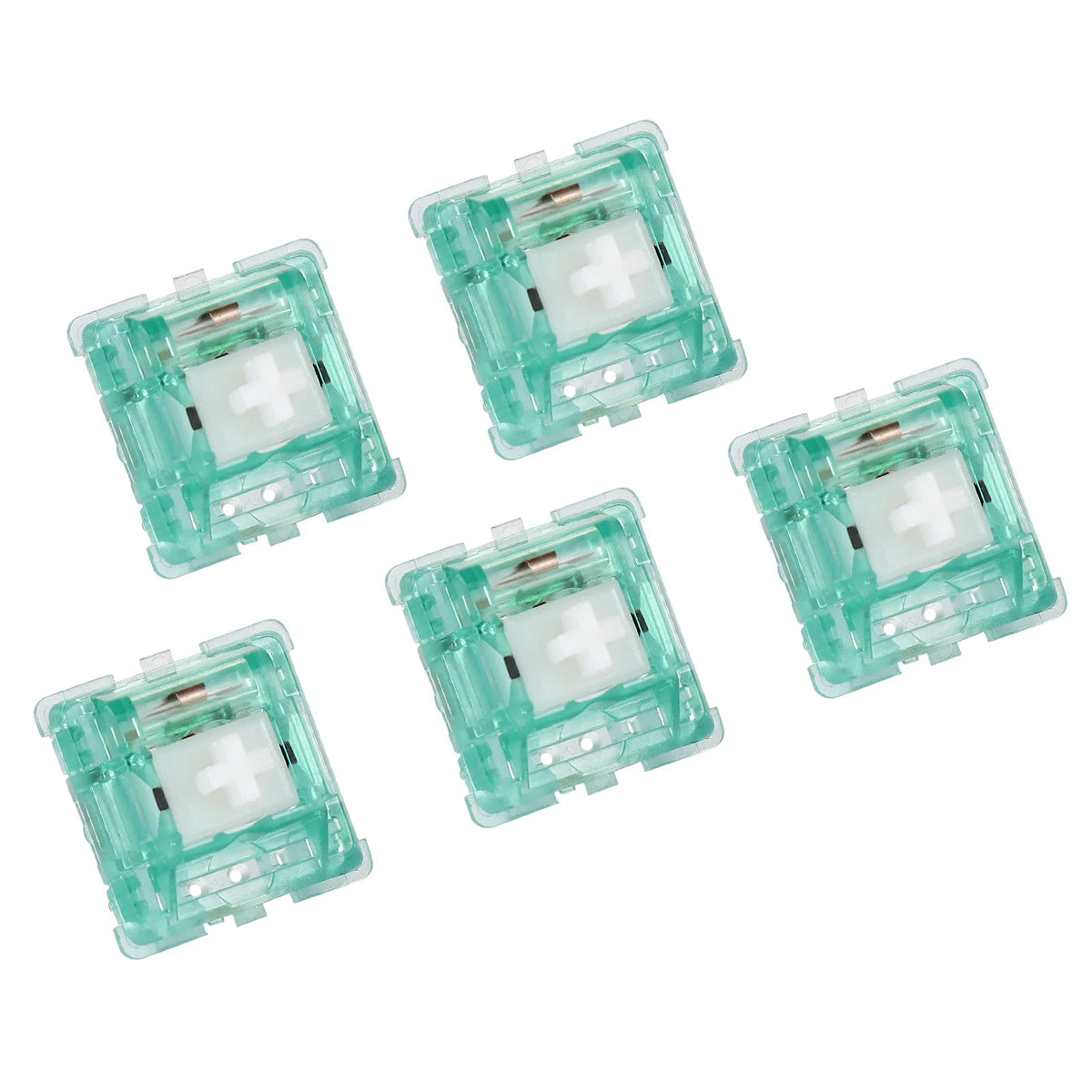 DUROCK T1 Silent Shrimp Tactile Switch 67g, 5-Pin Pre-Lubed Silent Switches, Quiet Tactile Switch for MX Mechanical Keyboard