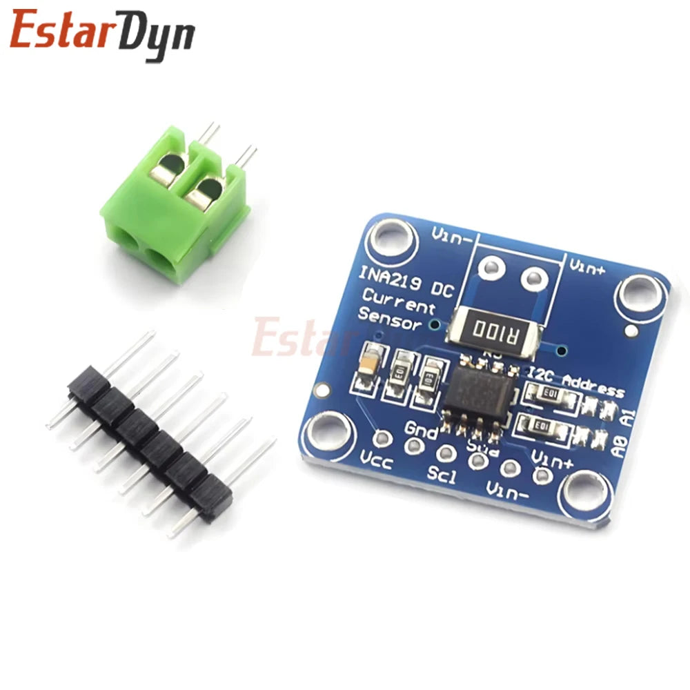 Estardyn INA219 I2C Bidirectional Current Sensor Module, ±3.2A 0-26V Power Monitor with 0.1% Shunt for Raspberry Pi