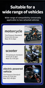 Yangood TMPS Motorcycle Tire Pressure Sensor Waterproof LCD Color Display Real-Time Safety Tire Pressure Monitoring System