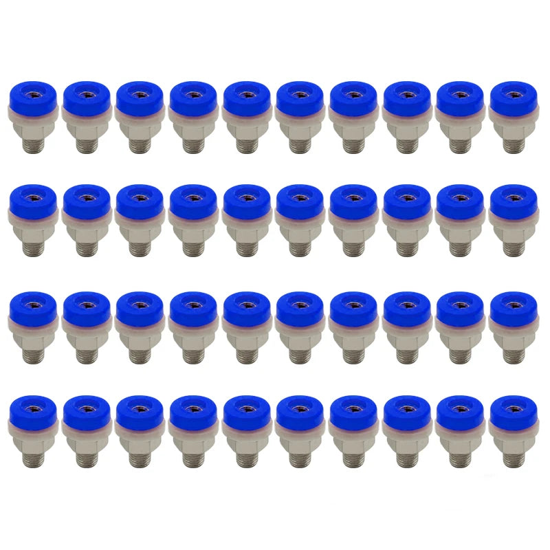 40pcs Brass 2mm Banana Socket Jack for 2mm Banana Plug Test Connector 5 Colors