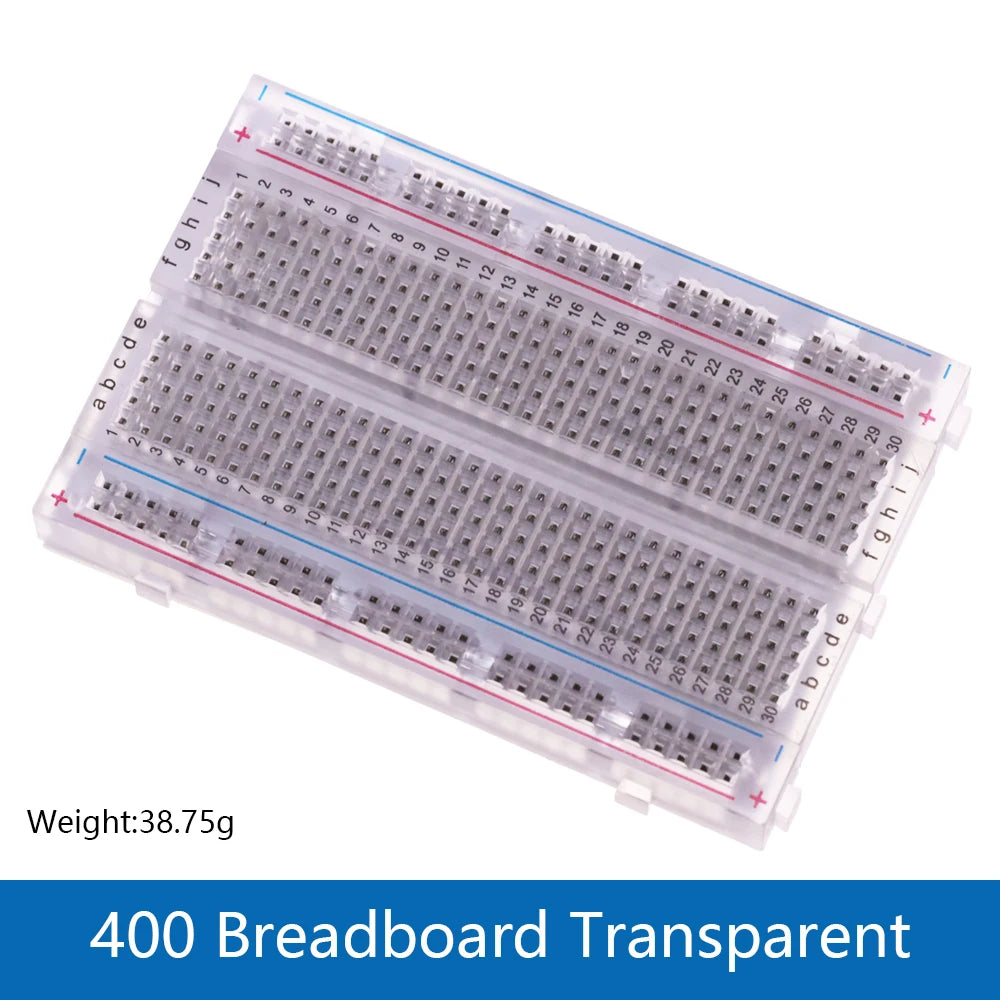3.3V/5V MB-102 Breadboard power module+ 400 830 points Solderless Prototype Bread board kit +65 Flexible jumper wire