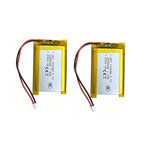 103450 3.7V 2000mAh Polymer Lithium Rechargeable Battery Jst PH 2.0mm 2pin Plug for Camera GPS Navigator MP5 Bluetooth Headset