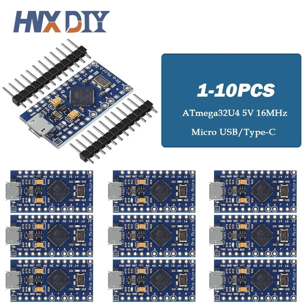 1-10PCS Pro Micro ATmega32U4 5V 16MHz Original Chip Replace ATmega328 For Arduino Pro Mini For Leonardo UNO R3