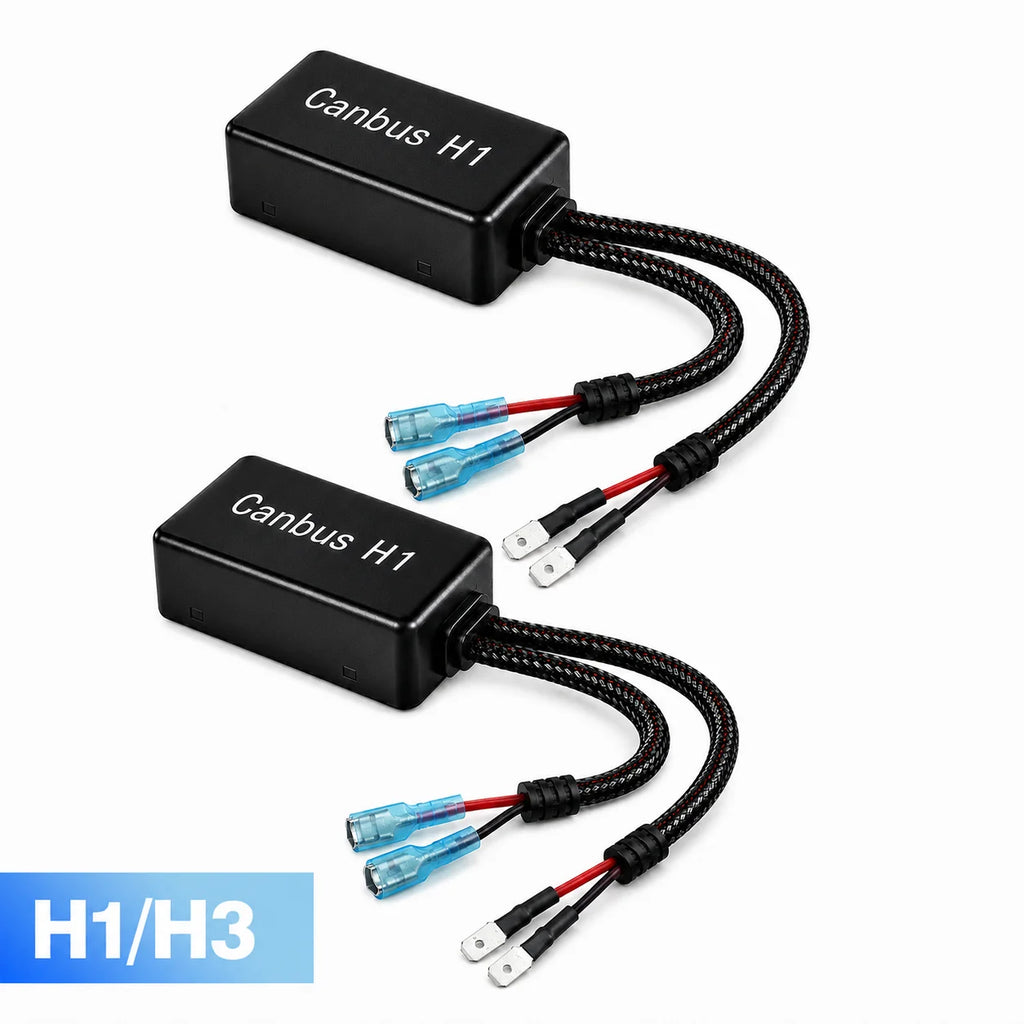 H7 Canbus Decoder, H11 9005 9006 Resistor Decoders Error Free LED Warning Canceller Resistor Adapter,H4 LED Light Canbus Decoder