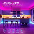 LED Strip Lights, RGB Color Changing Led Strip Lighting with 24-Key Remote and  APP Control, Music Sync Lights