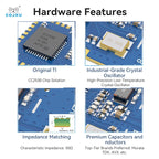 CC2530 ZigBee 2.4GHz SPI Wireless Module 4dBm COJXU E18-MS1-PCB PCB Antenna Data Zigbee Wireless Transmitter Receiver Module