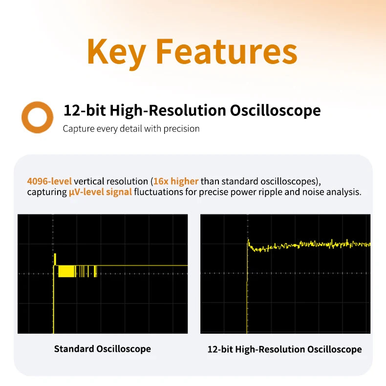 OWON ADS800A Portable Digital Oscilloscope 100MHz Bandwidth 1GSa/s 7" TFT-LCD Storage Multimeter Auto Measure USB/PC Connect
