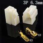 1Set 6.3mm 1/2/3/4/6/8/12P/14 pin Automotive 6.3 Electrical wire Connector Male Female cable terminal plug Kits ebike car