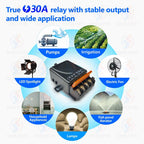 RF Wireless Remote Control Light Switch 433Mhz 110V 220V 230V 30A High Power Relay,ON/OFF Transmitter,for Water Pump Lamp Fan