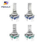 5PCS  20 Position Incremental 360 Rotary Encoder Knob Button Switch EC11 Arduino Digital Potentiometer 15/20mm Plum Half Shaft