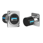 1pc Metal Round/D Type Module RJ45 CAT6&USB 2.0/3.0&Type C&HDMI-Jack Socket Through Network Panel Mounting Electronic Connector
