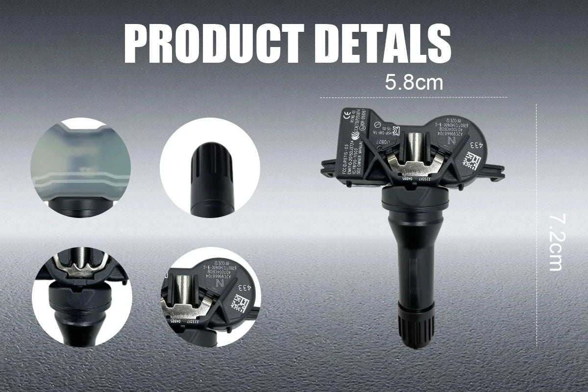 1/4PCS 433MHZ Tire Pressure Monitor System Fit For Renault KADJAR Twingo Nissan X-Trail Replacement For 407004CB0B,407004CB0A