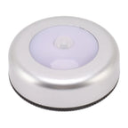 2 Pack Energy Saving Motion Sensor Night Light Battery Powered Small LED Induction Lamp White Light Round Sensing Lamp Drawer