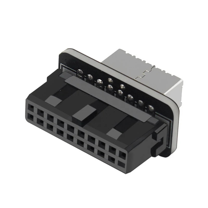 1pcs USB 3.0 20Pin/19P Internal Header to Type E Adapter Connector USB 3.1 20 Pin Converter for Type C Front Panel Motherboard