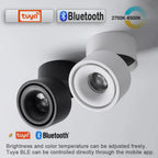 LED Surface Mounted Ceiling Light, 3CCT TUYA Bluetooth/Zigbee Matter Smart Spotlight Dimmable AC110V 220V Indoor Lighting