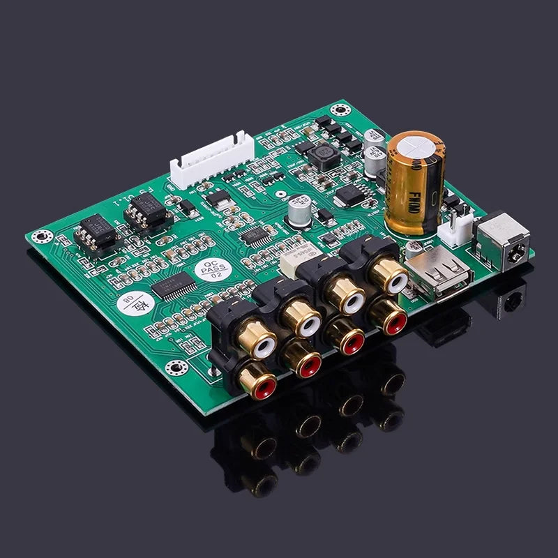 Preamplifier Board Display Hifi High End Bluetooth 5.3 USB Player PCM5102 Independent Decoding With Remote Control Preamp Module