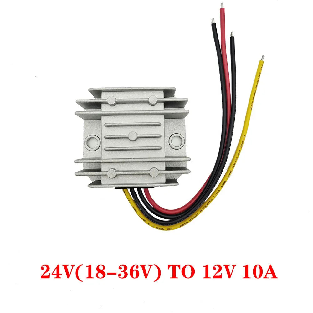 DC 24V 36V 48V 60V 72V 18-90V to 12V 10A 20A 30A 40A DC DC Converter Step Down Voltage Regulator Transformer Car Power Supply