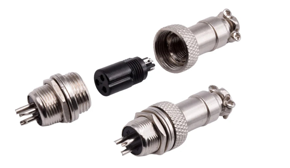5 Sets GX12 Aviation Electrical Connector 2 3 4 5 6 7 Pin L88-93 Male Female Circular Air Socket Plug Panel Mount Wire Connector