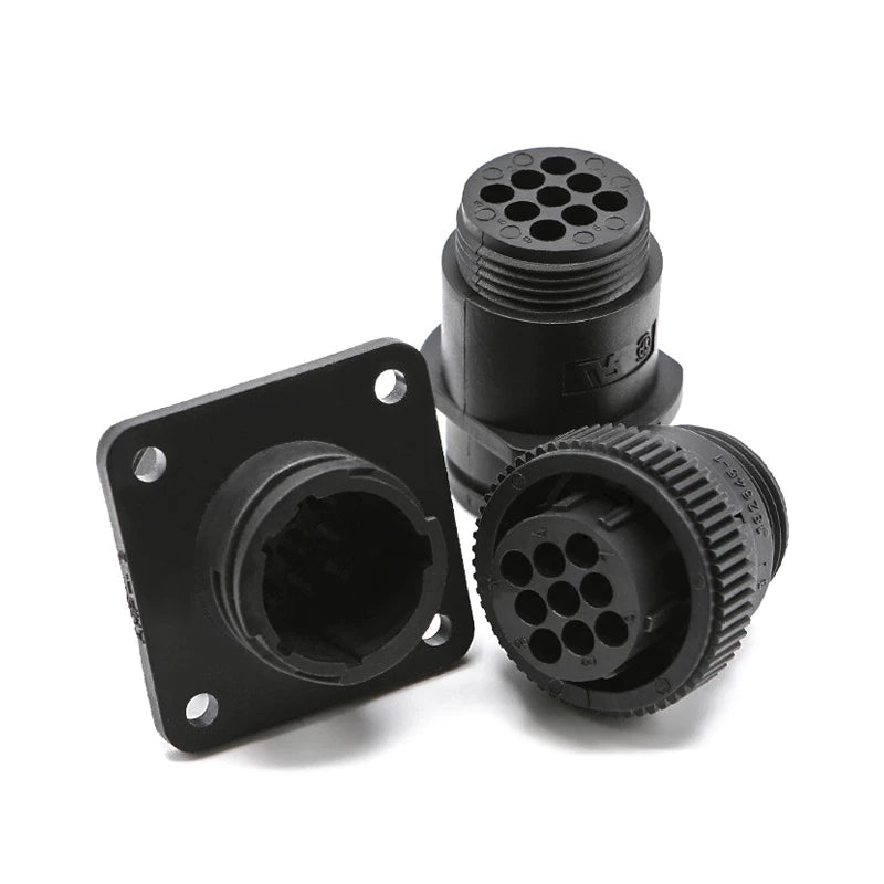 1/5/20/50 Sets TE/AMP Type 4P/9P/14Pin SMEMA Connector Aviation Plug Sheath with Tail Clamp Terminal for SMT Equipment 206043-1